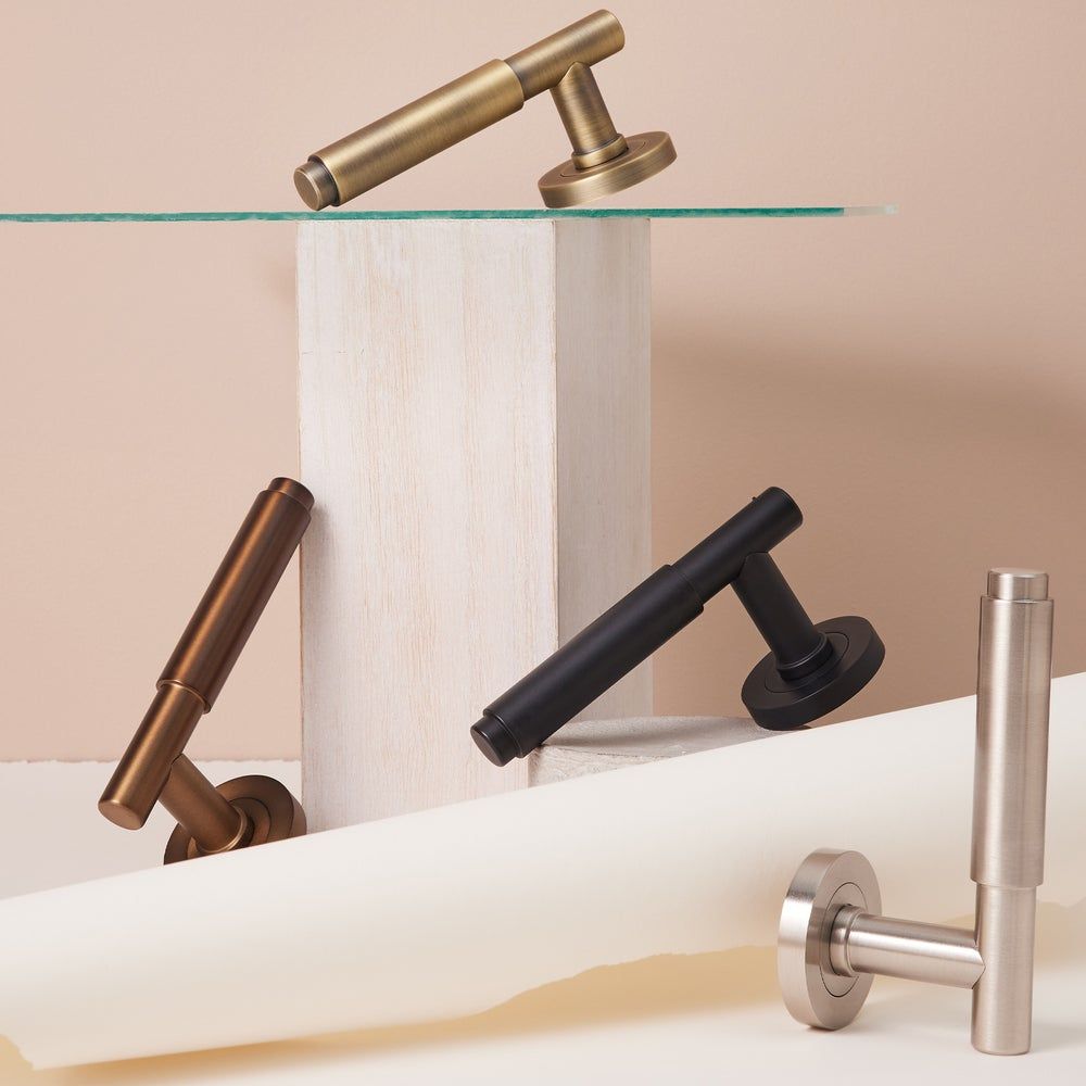 Mortise Handles on Rose